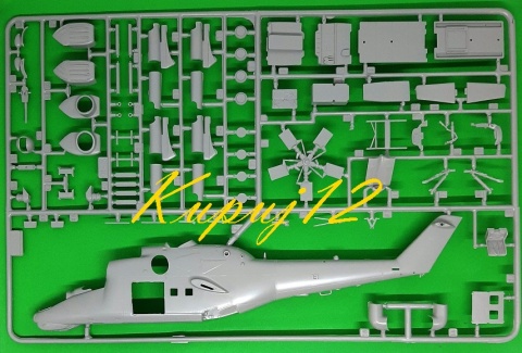Plastikowy Model radzieckiego śmigłowca do sklejania Mi-24 + podkład, farby, lakier, wash, szpachlówka, tasma, klej, pędzelki Plastikowy Model radzieckiego śmigłowca do sklejania Mi-24 + podkład, farby, lakier, wash, szpachlówka, tasma, klej, pędzelki