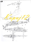 Plastikowy Model radzieckiego śmigłowca do sklejania Mi-24 + podkład, farby, lakier, wash, szpachlówka, tasma, klej, pędzelki