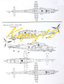 Plastikowy Model radzieckiego śmigłowca do sklejania Mi-24 + podkład, farby, lakier, wash, szpachlówka, tasma, klej, pędzelki