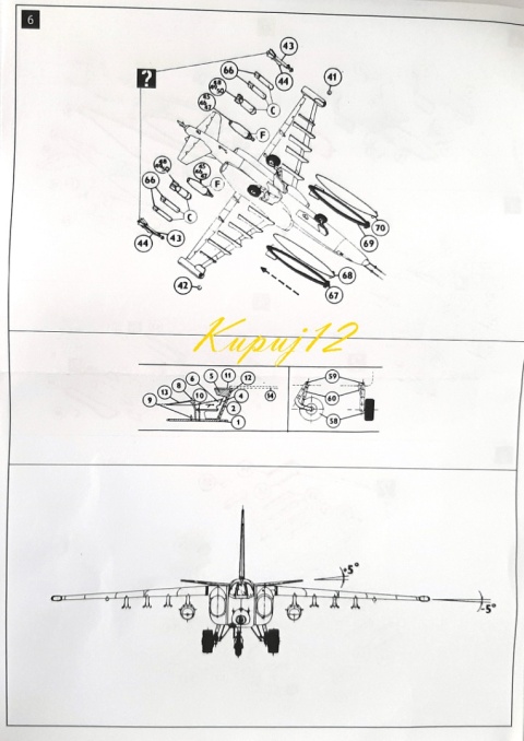 Model samolotu Suchoj Su-25K + farba podkładowa, wash, farby, lakier bezbarwny Model samolotu Suchoj Su-25K + farba podkładowa, wash, farby, lakier bezbarwny