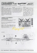 Plastikowy Model Samolotu F-22 RAPTOR + podkład, lakier, farby, wash