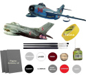 2 modele: Samolot do sklejania MIG-17 oraz MIG-19 Zestaw: farby, lakier, klej, pędzle