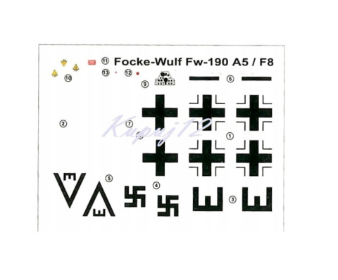 MODEL SAMOLOTU 1:72 FOCKE WULF FW 190 A5 + FARBKI.. MODEL SAMOLOTU 1:72 FOCKE WULF FW 190 A5 + FARBKI..