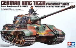 Model plastikowy do sklejania czołg Panzer Kampfwagen VI Tiger II King Tiger, Tygrys Królewski, Tamiya skala 1:35 35164