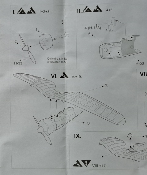 Model samolotu PZL P-11c Zestaw: podkład, farby modelarskie, lakier, wash do zabrudzeń Model samolotu PZL P-11c Zestaw: podkład, farby modelarskie, lakier, wash do zabrudzeń