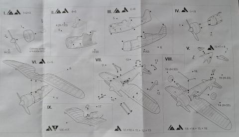 Model samolotu PZL P-11c Zestaw: podkład, farby modelarskie, lakier, wash do zabrudzeń Model samolotu PZL P-11c Zestaw: podkład, farby modelarskie, lakier, wash do zabrudzeń