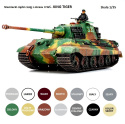 MODEL plastikowy do sklejania czołg Panzer Kampfwagen VI Tiger II King Tiger, Tygrys Królewski, skala 1:35 + farba akrylowa...