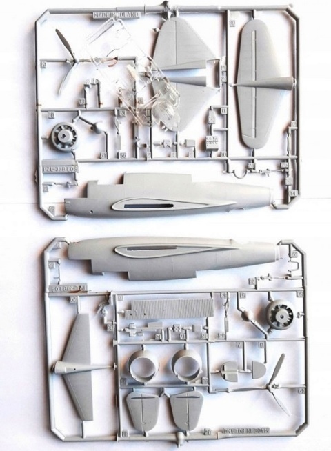 MODEL plastikowego samolotu do sklejania ŁOŚ +podkład, lakier, farby, wash
