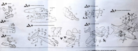 MODEL plastikowego samolotu do sklejania ŁOŚ +podkład, lakier, farby, wash