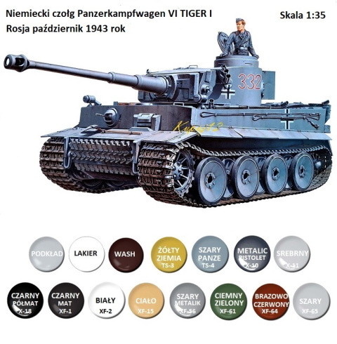 Model do sklejania czołgu do sklejania Panzerkampfwagen VI Tiger I, Tygrys I , skala 1:35 + farby .. Model do sklejania czołgu do sklejania Panzerkampfwagen VI Tiger I, Tygrys I , skala 1:35 + farby ..