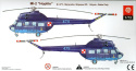 MODEL śmigłowca, helikoptera do sklejania Mi-2 Hoplite + mata modelarska A3, klej, zestaw farb, pędzle..