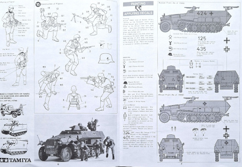 NIEMIECKI transporter opancerzony Hanomag Sdk.Fz.251 + mata A3, klej, 3 pędzle, farby, podkład, lakier, skala 1:35 NIEMIECKI transporter opancerzony Hanomag Sdk.Fz.251 + mata A3, klej, 3 pędzle, farby, podkład, lakier, skala 1:35