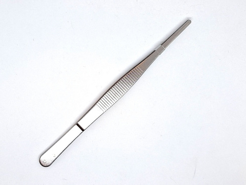 Pęseta metalowa modelarska prosta 25 cm