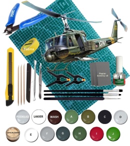 Model śmigłowca Bell UH-1B Huey Italeri Skala 1:72 040