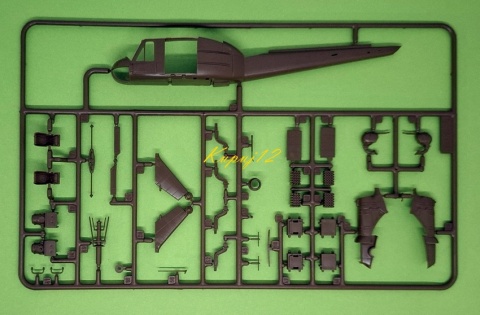 Model śmigłowca Bell UH-1B Huey Italeri Skala 1:72 040