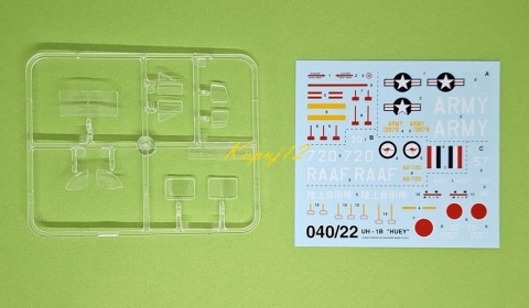 Model śmigłowca Bell UH-1B Huey Italeri Skala 1:72 040