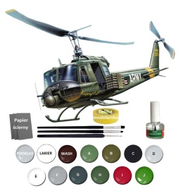 Model śmigłowca Bell UH-1B Huey Italeri Skala 1:72 040