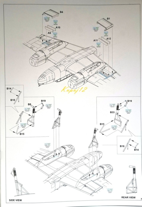 Model samolot do sklejania Messerschmitt Bf 110E Eduard Skala 1:72 7464