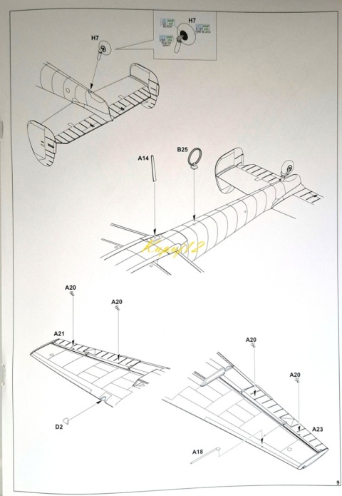 Model samolot do sklejania Messerschmitt Bf 110E Eduard Skala 1:72 7464