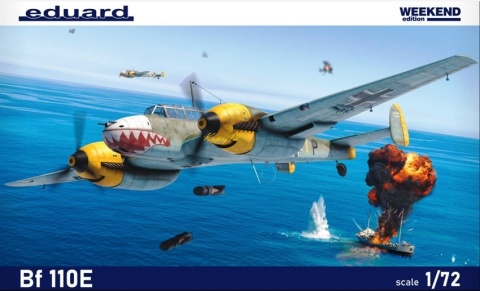 Model samolot do sklejania Messerschmitt Bf 110E Eduard Skala 1:72 7464