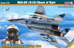 MODEL samolot MiG-29 Duch Kijowa+zestaw, mata, podkład, farby, klej, pędzle