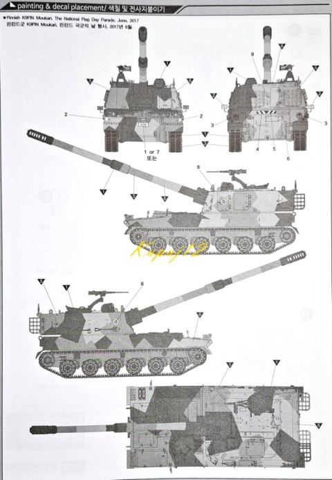 MODEL do sklejania K9FIN Moukari Haubica samobieżna + farby akrylowe modelarskie, podkład do farb akrylowych... MODEL do sklejania K9FIN Moukari Haubica samobieżna + farby akrylowe modelarskie, podkład do farb akrylowych...