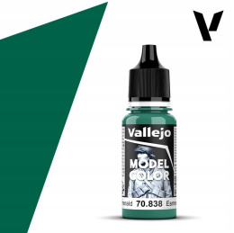 VALLEJO MODEL COLOR 075 Farba modelarska akrylowa 70838 EMERALD 18 ml