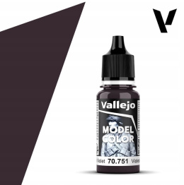VALLEJO MODEL COLOR 054 Farba modelarska akryl 70751 BLACK VIOLET 18ml
