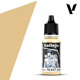 VALLEJO MODEL COLOR 022 Farba modelarska akrylowa 70837 PALE SAND 18 ml