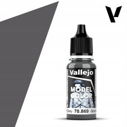VALLEJO MODEL COLOR 187 Farba modelarska akrylowa 70869 BASALT GREY18 ml