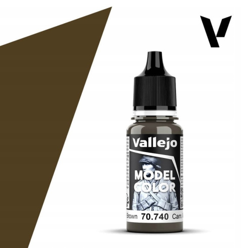 VALLEJO MODEL COLOR 117 Farba modelarska akryl 70740 Cam. Middle Brown 18ml VALLEJO MODEL COLOR 117 Farba modelarska akryl 70740 Cam. Middle Brown 18ml