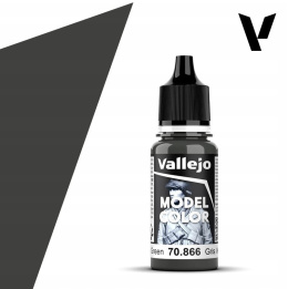 VALLEJO MODEL COLOR 184 Farba modelarska akrylowa 70866 GREY GREEN 18ml