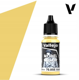 VALLEJO MODEL COLOR 023 Farba modelarska akrylowa 70858 ICE YELLOW 18 ml