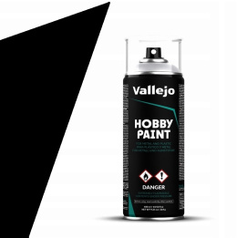 Vallejo 28011 Podkład akrylowy Spray czarny BLACK PRIMER 400ml