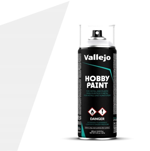 Vallejo 28011 Podkład akrylowy Spray biały WHITE PRIMER 400ml Vallejo 28011 Podkład akrylowy Spray biały WHITE PRIMER 400ml