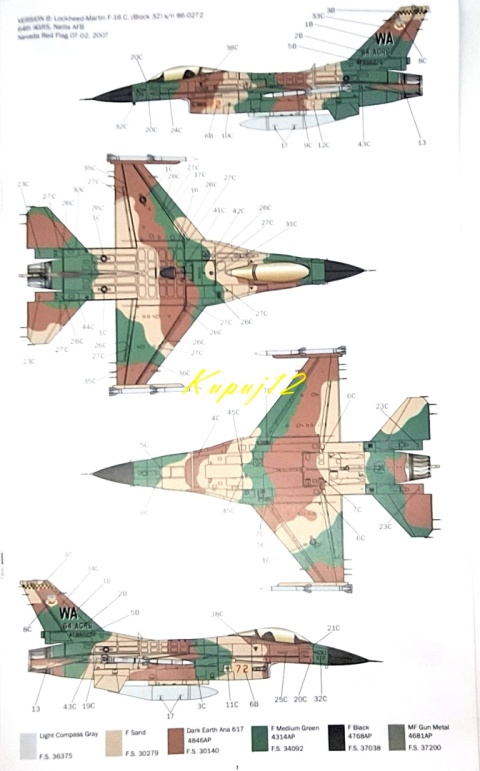 MODEL samolot do sklejania F-16C Fighting Falcon+klej, pędzle, farby,lakier MODEL samolot do sklejania F-16C Fighting Falcon+klej, pędzle, farby,lakier