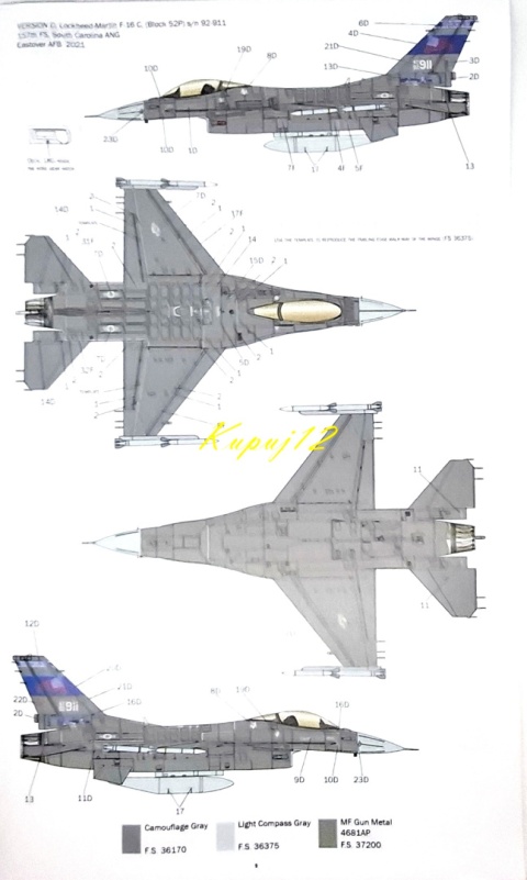 MODEL samolot do sklejania F-16C Fighting Falcon+klej, pędzle, farby,lakier MODEL samolot do sklejania F-16C Fighting Falcon+klej, pędzle, farby,lakier
