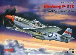 MODEL samolot do sklejania Mustang P-51C+ mata, farby,lakier, klej, pędzle