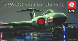 MODEL samolotu do sklejania Gloster Javelin + farby, lakier, klej, 3 pędzle