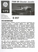 MODEL samolotu do sklejania Gloster Javelin + farby, lakier, klej, 3 pędzle