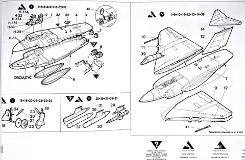 MODEL samolotu do sklejania Gloster Javelin + farby, lakier, klej, 3 pędzle MODEL samolotu do sklejania Gloster Javelin + farby, lakier, klej, 3 pędzle