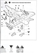 MODEL samolotu do sklejania Gloster Javelin + farby, lakier, klej, 3 pędzle