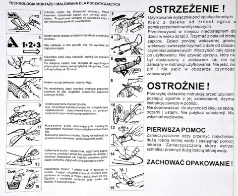 MODEL samolotu do sklejania Gloster Javelin + farby, lakier, klej, 3 pędzle MODEL samolotu do sklejania Gloster Javelin + farby, lakier, klej, 3 pędzle