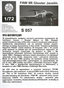 MODEL samolotu do sklejania Gloster Javelin + zestaw, narzędza, farby, klej