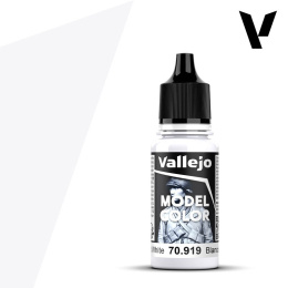 VALLEJO MODEL COLOR 002 Farba modelarska akrylowa 70919 COLD WHITE 18 ml