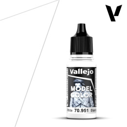 VALLEJO MODEL COLOR 001 Farba modelarska akryl 70951 WHITE ( biała ) 18 ml