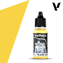 VALLEJO MODEL COLOR 024 Farba modelarska akrylowa 70949 LIGHT YELLOW 18 ml