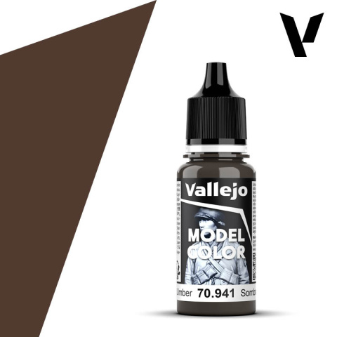 VALLEJO MODEL COLOR 118 Farba modelarska akrylowa 70941 BURNT UMBER 18 ml VALLEJO MODEL COLOR 118 Farba modelarska akrylowa 70941 BURNT UMBER 18 ml