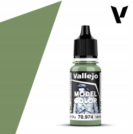 VALLEJO MODEL COLOR 076 Farba modelarska akrylowa 70974 GREEN SKY 18 ml