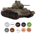 MODEL T-34/76 Model 1943 polskie malowanie Zestaw: farby, lakier, wash